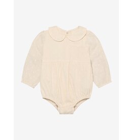 En Fant Romper LS Dobby Eggnog