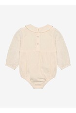 En Fant Romper LS Dobby Eggnog