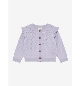 En Fant Cardigan Knit Purple Heather