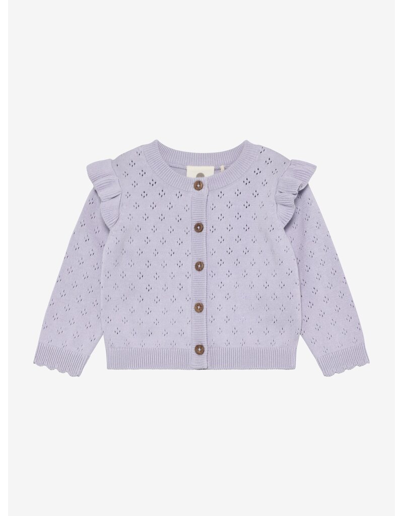 En Fant Cardigan Knit Purple Heather