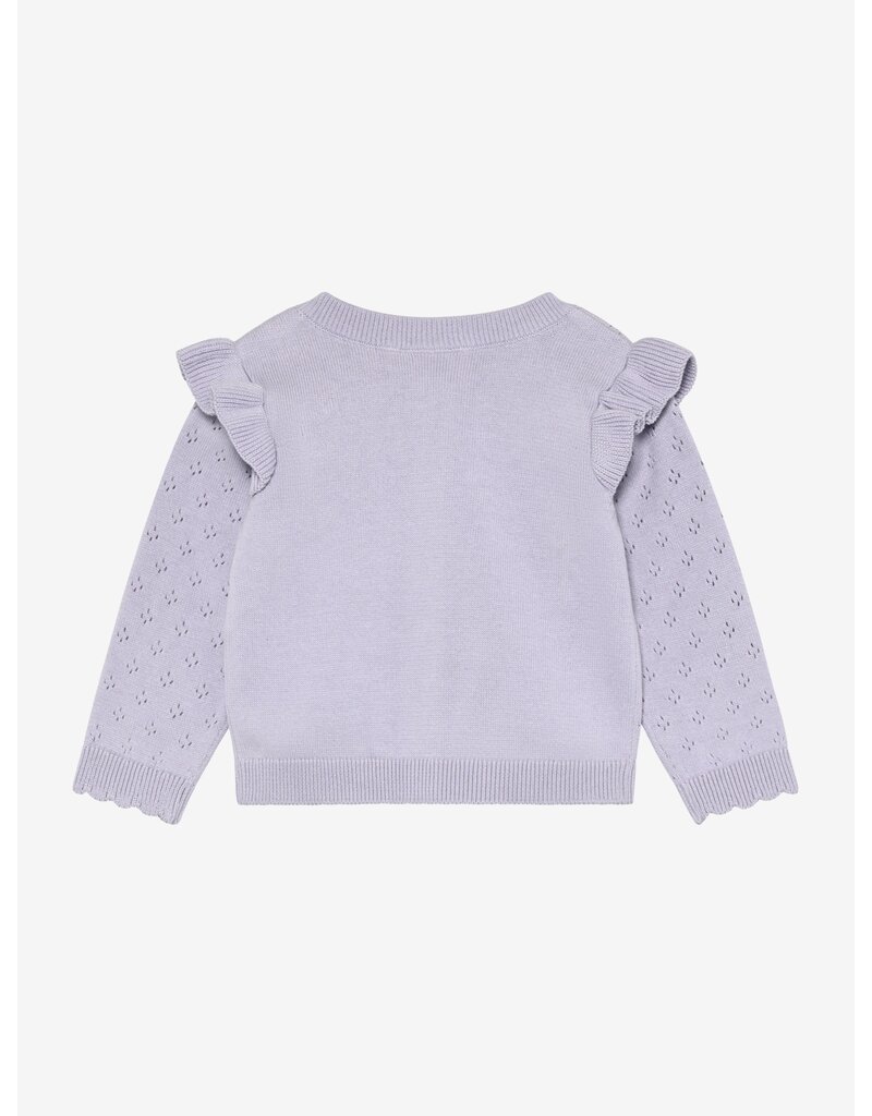 En Fant Cardigan Knit Purple Heather