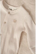 Feetje Pak omslagvoet rib met streep - Honey Bear