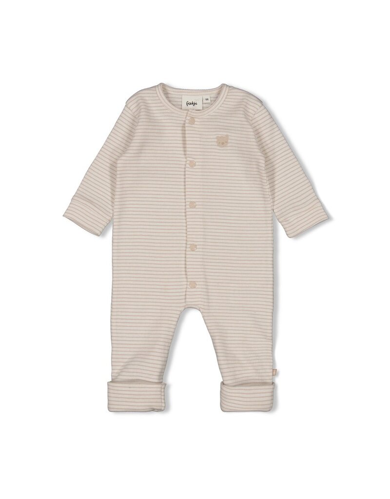 Feetje Pak omslagvoet rib met streep - Honey Bear