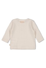Feetje Longsleeve rib met streep - Honey Bear