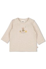 Feetje Longsleeve - Honey Bear Offwhite Melange