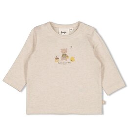 Feetje Longsleeve - Honey Bear Offwhite Melange