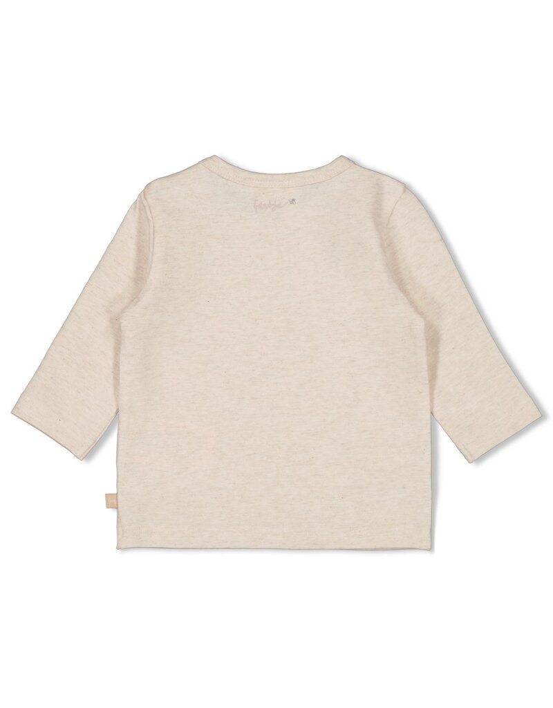 Feetje Longsleeve - Honey Bear Offwhite Melange