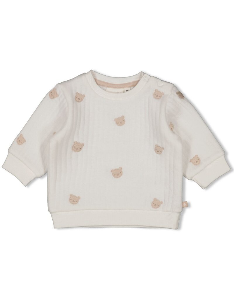 Feetje Sweater AO embroidery - Honey Bear