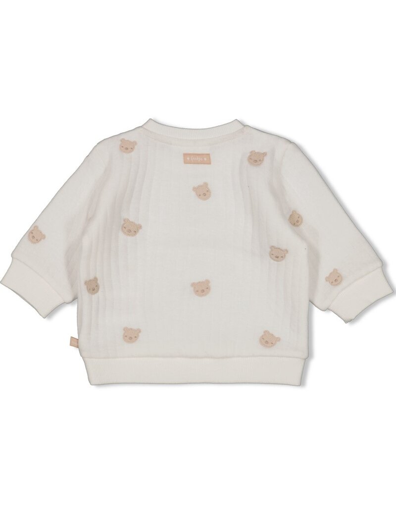 Feetje Sweater AO embroidery - Honey Bear