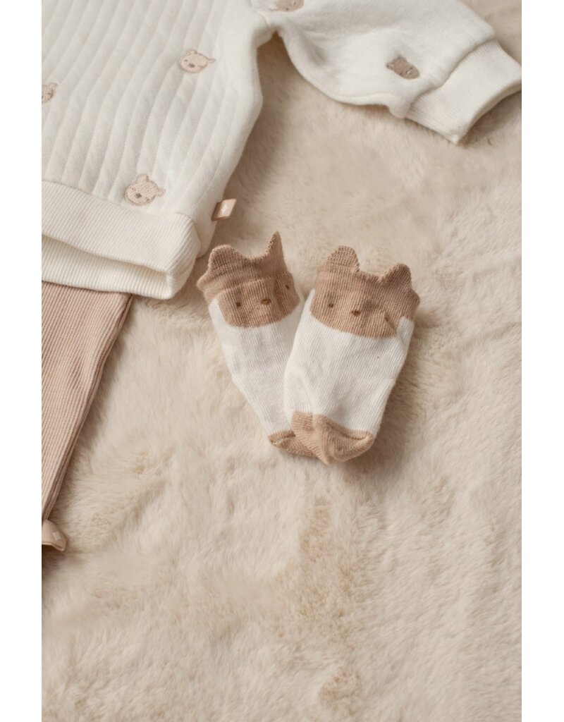 Feetje Sweater AO embroidery - Honey Bear