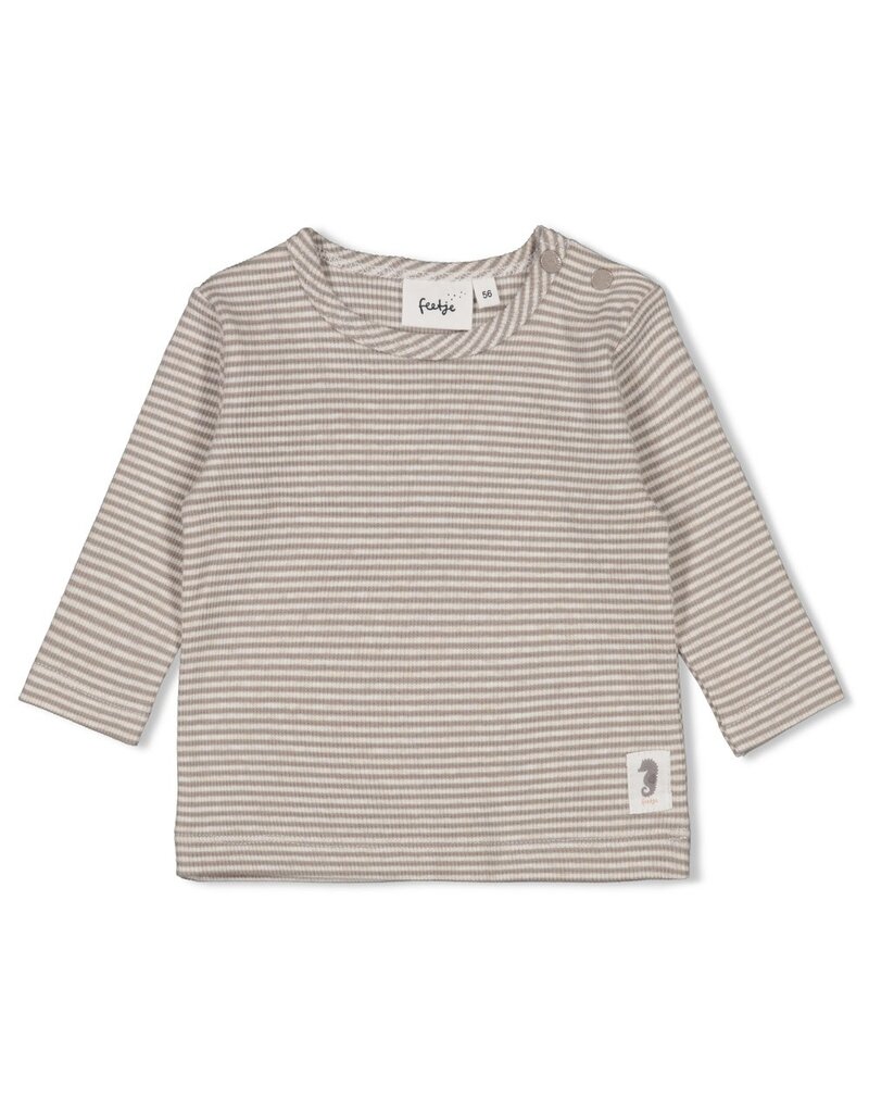 Feetje Longsleeve rib met streep - Sea Sweeties
