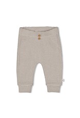 Feetje Broek rib met streep Grijs - Sea Sweeties