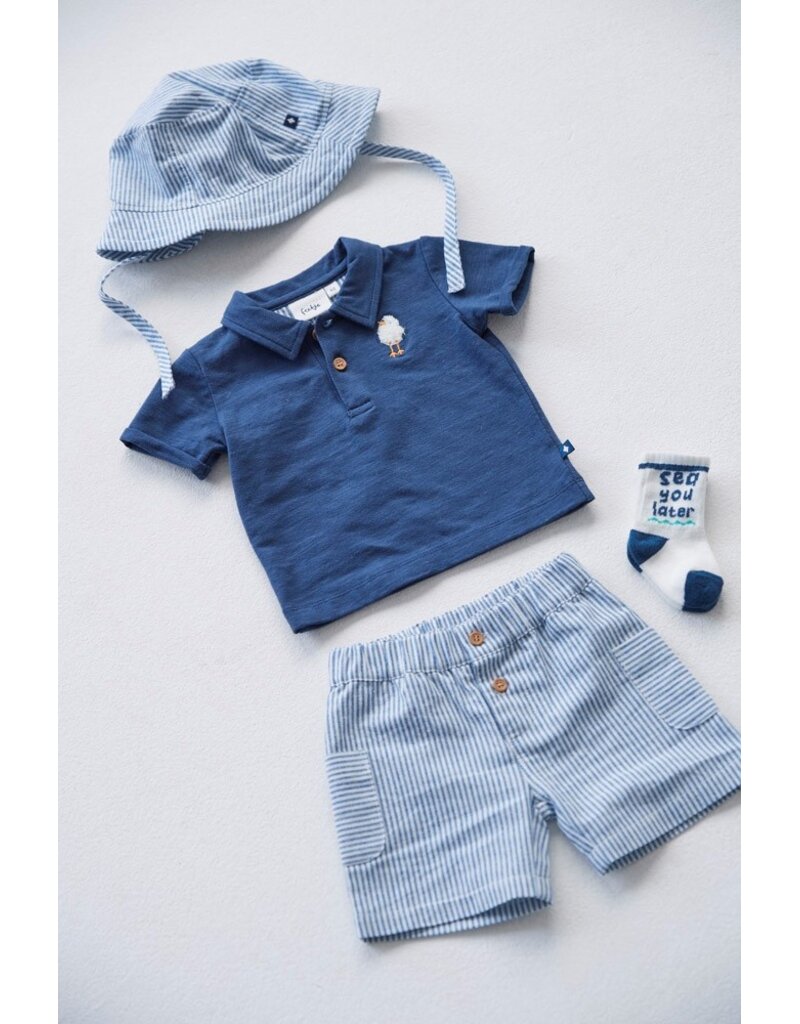 Feetje Short streep chambray - Seaside Happiness