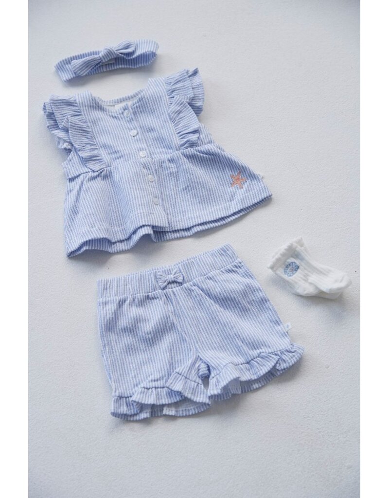 Feetje Short streep crinkle Lavendel- Sea La Vie