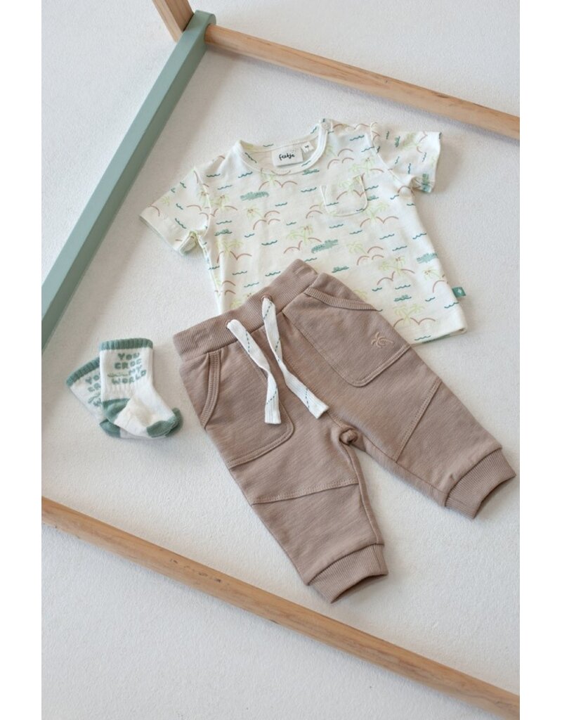 Feetje Broek  Taupe- You Croc my World