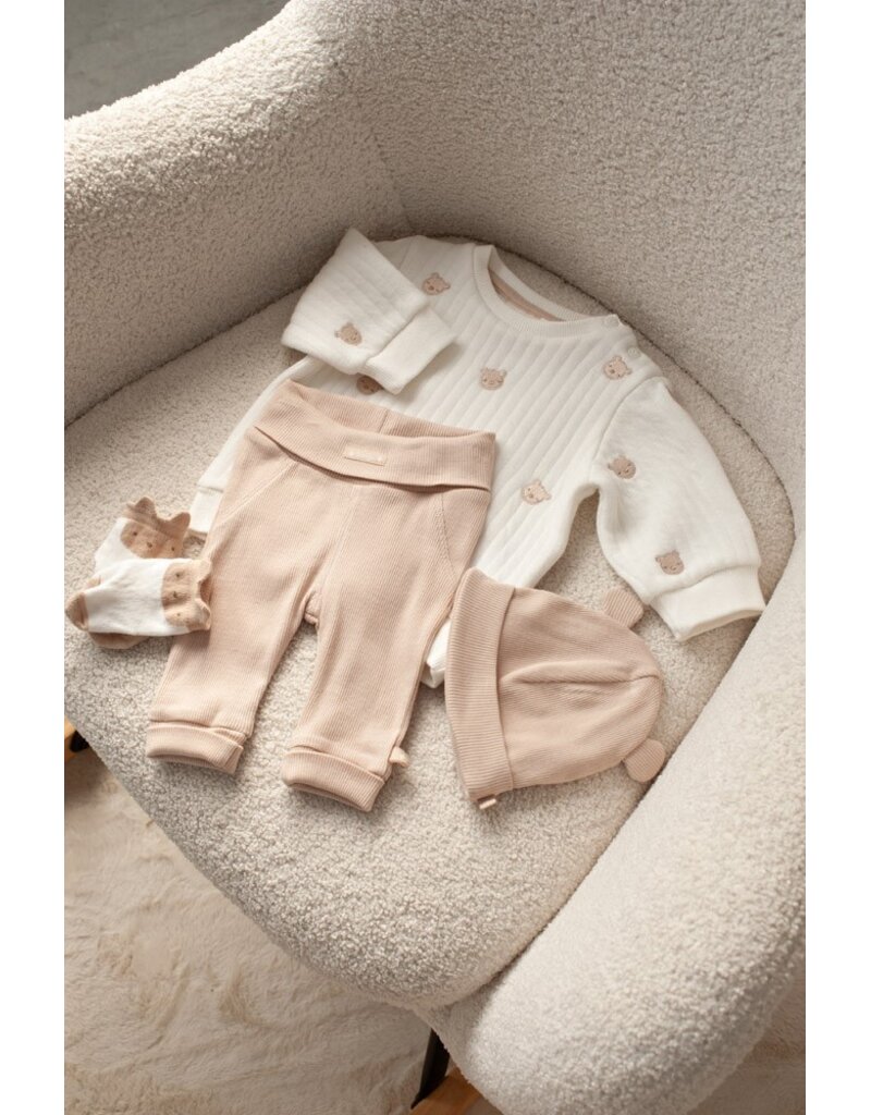 Feetje Broek rib Zand - Honey Bear