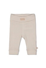 Feetje Broek rib met streep Zand - Honey Bear