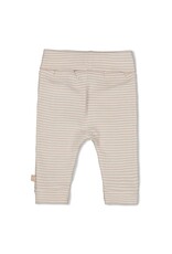 Feetje Broek rib met streep Zand - Honey Bear