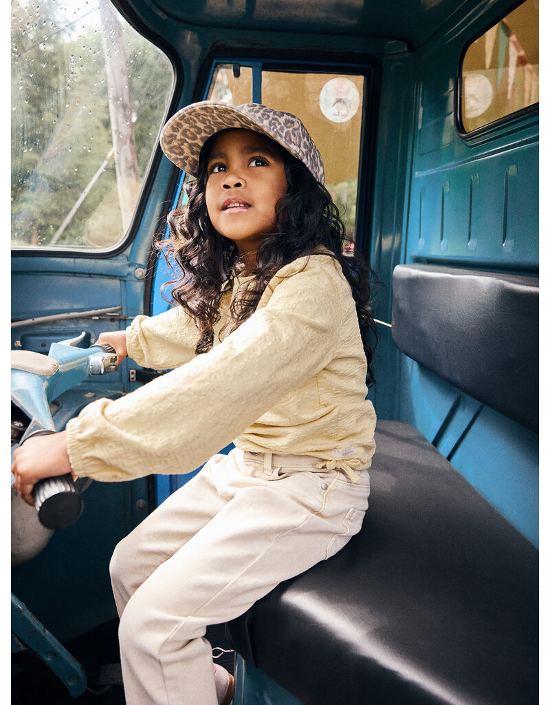 Daily Seven Cap Allover Print Latte Sand