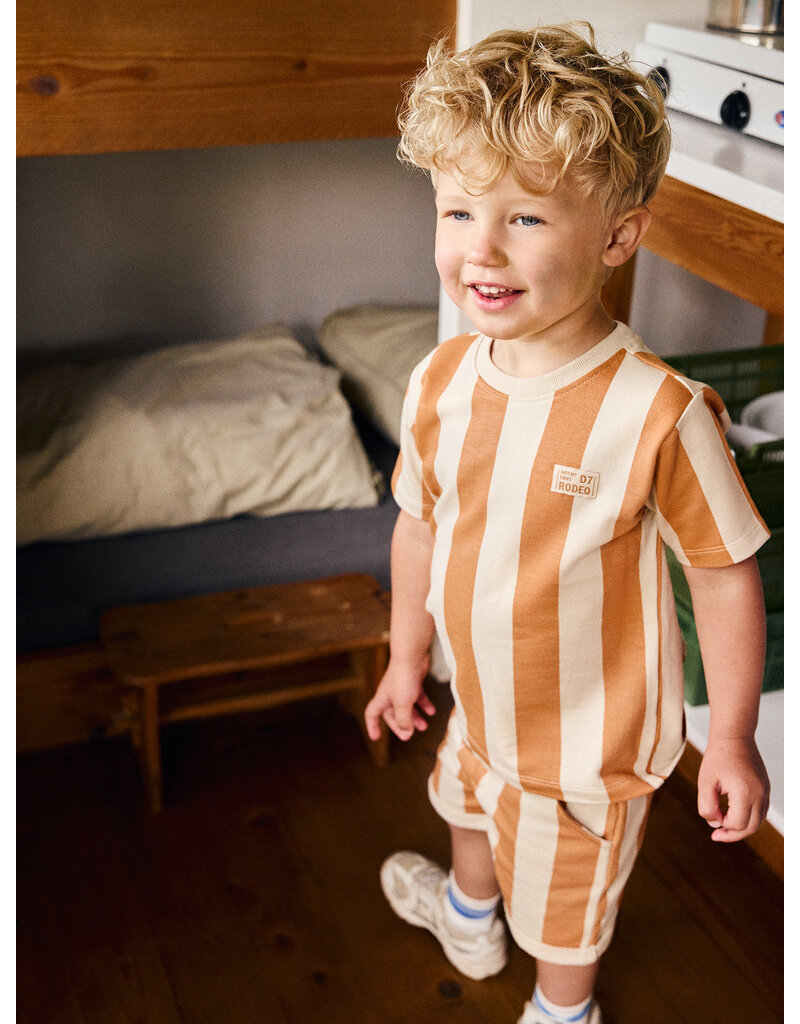 Daily Seven T-shirt Big Stripe Sandstone