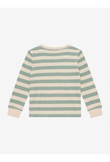 Daily Seven T-shirt Longsleeve Stripe Green Milieu