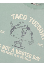 Daily Seven Oversized Sweater Print Green Milieu