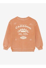Daily Seven Oversized Sweater Backprint Sandstone