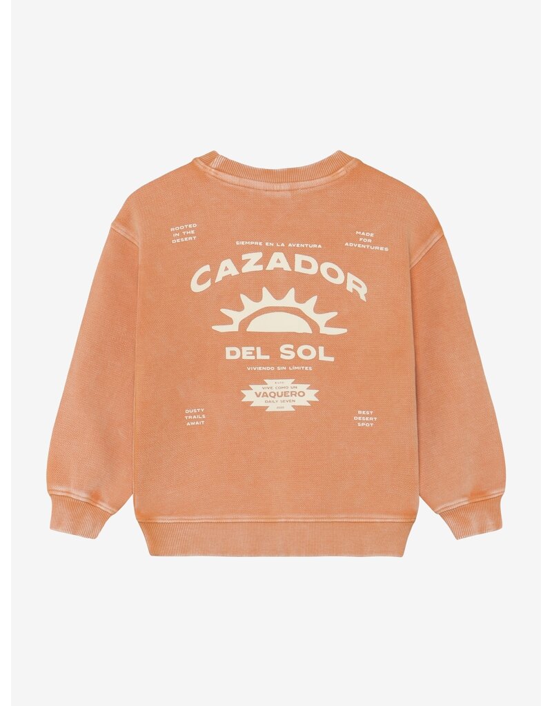 Daily Seven Oversized Sweater Backprint Sandstone