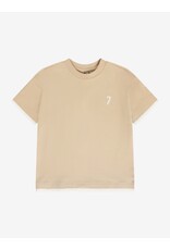 Daily Seven Oversized T-shirt Artwork Latte Sand