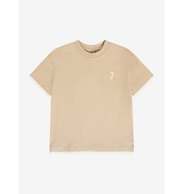 Daily Seven Oversized T-shirt Artwork Latte Sand