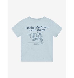 Daily Seven T-shirt Nappy Backprint Celestial Blue