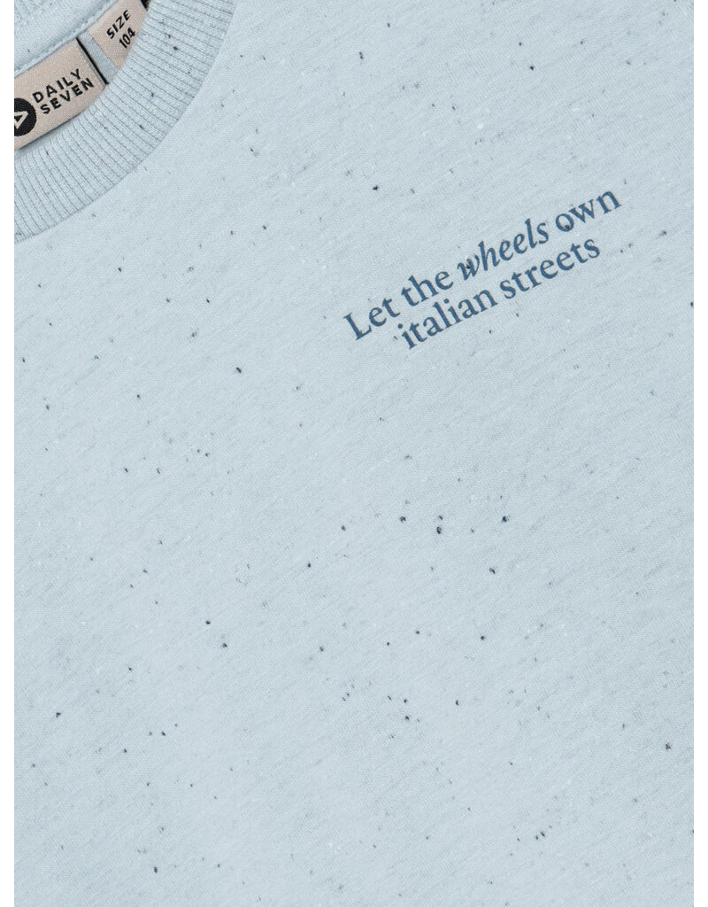 Daily Seven T-shirt Nappy Backprint Celestial Blue