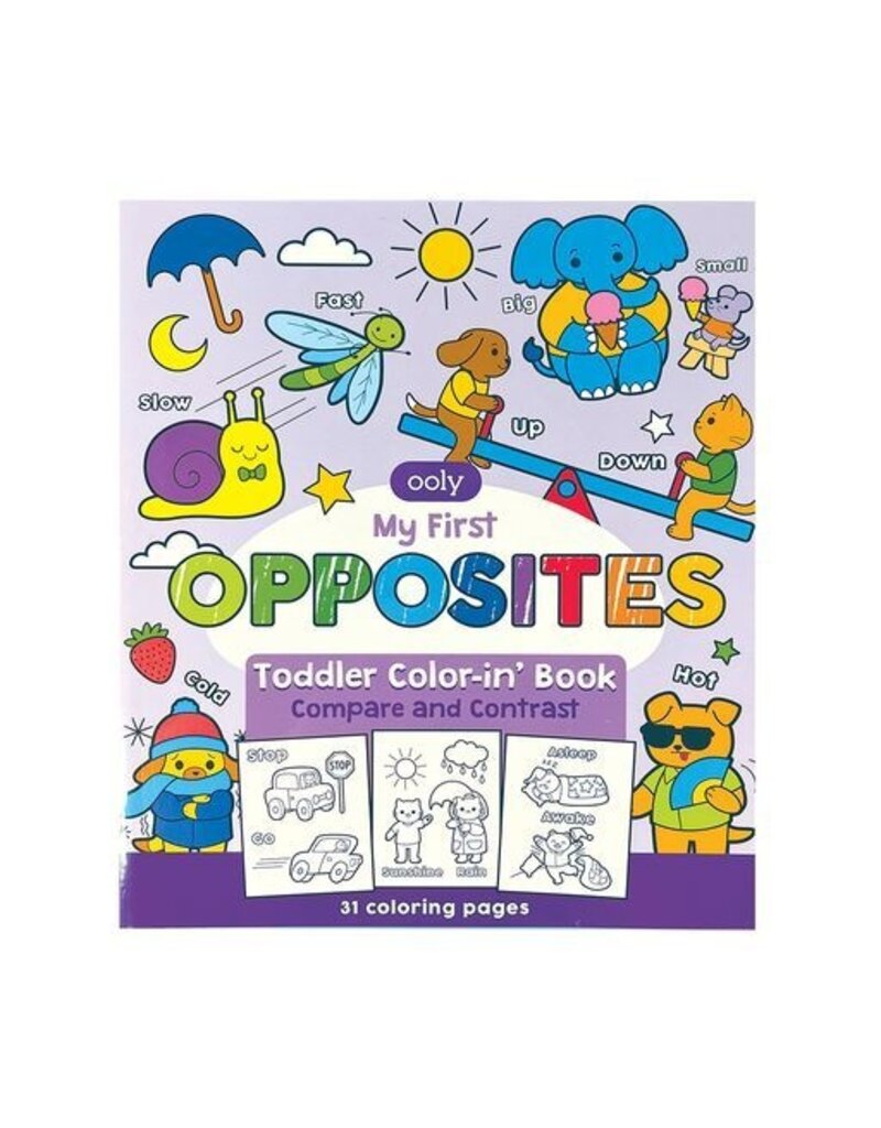 ooly Toddler Coloring Book - My FirstOpposite