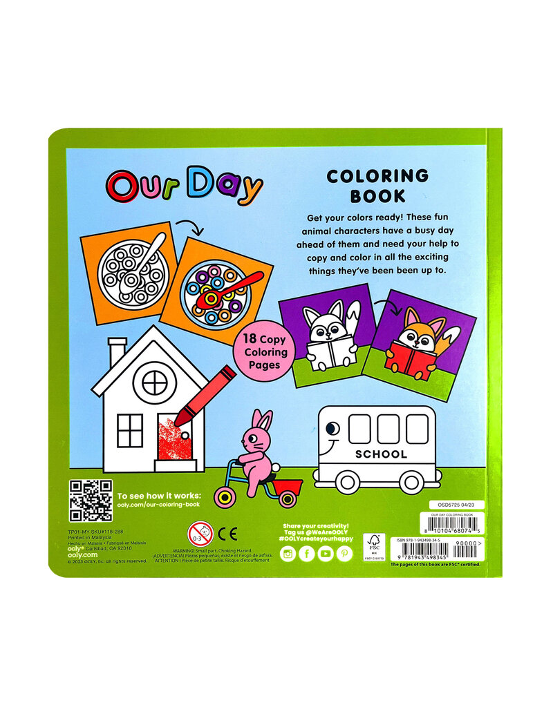 ooly Our Day Copy Coloring Book