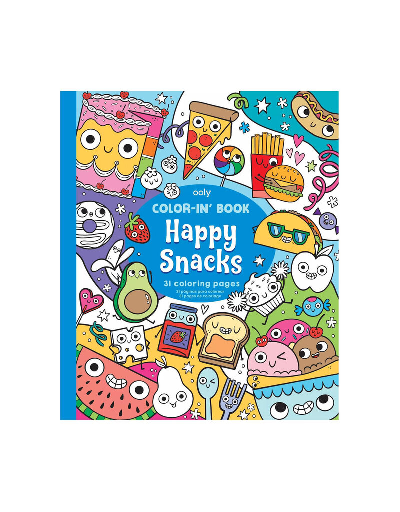 ooly Color-in Book: Happy Snacks