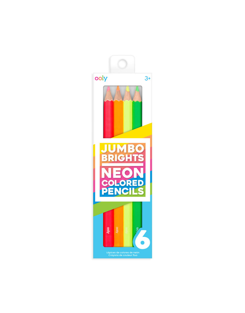 ooly Jumbo Brights Neon Colored Pencils
