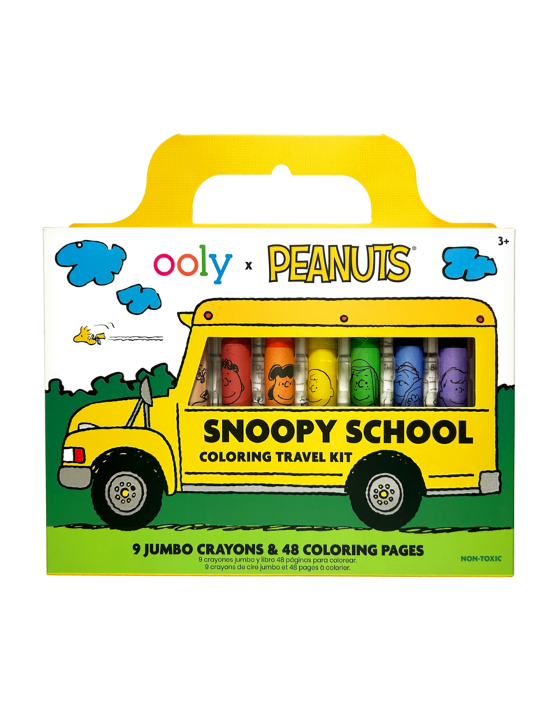 ooly OOLY x Peanuts: Snoopy School Coloring Travel Kit
