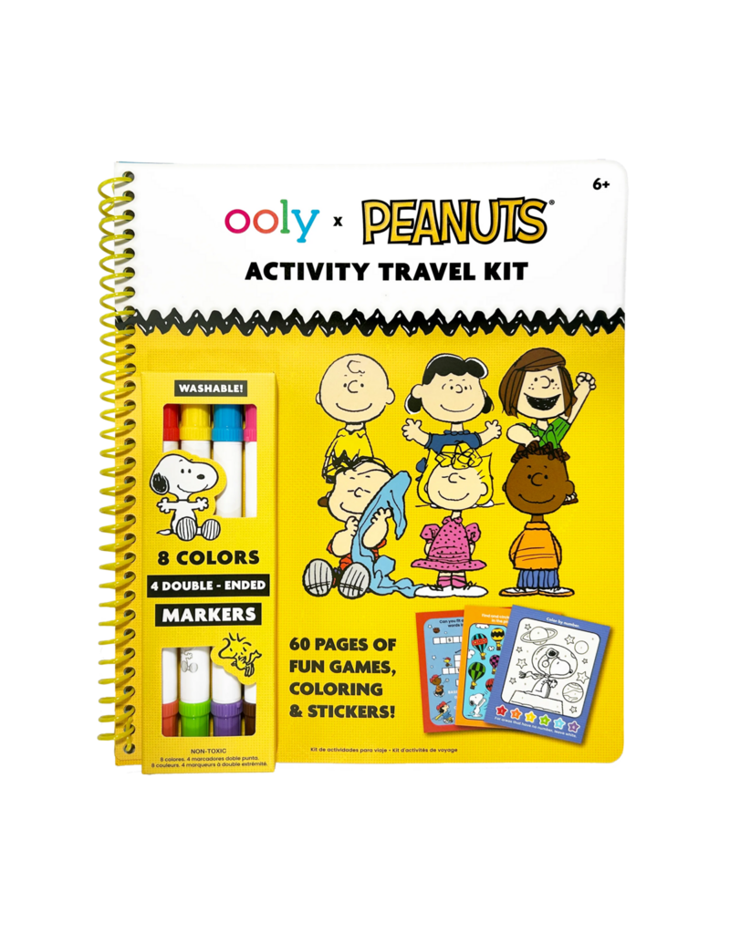 ooly OOLY x Peanuts: Snoopy Activity Travel Kit with Double Ended Markers