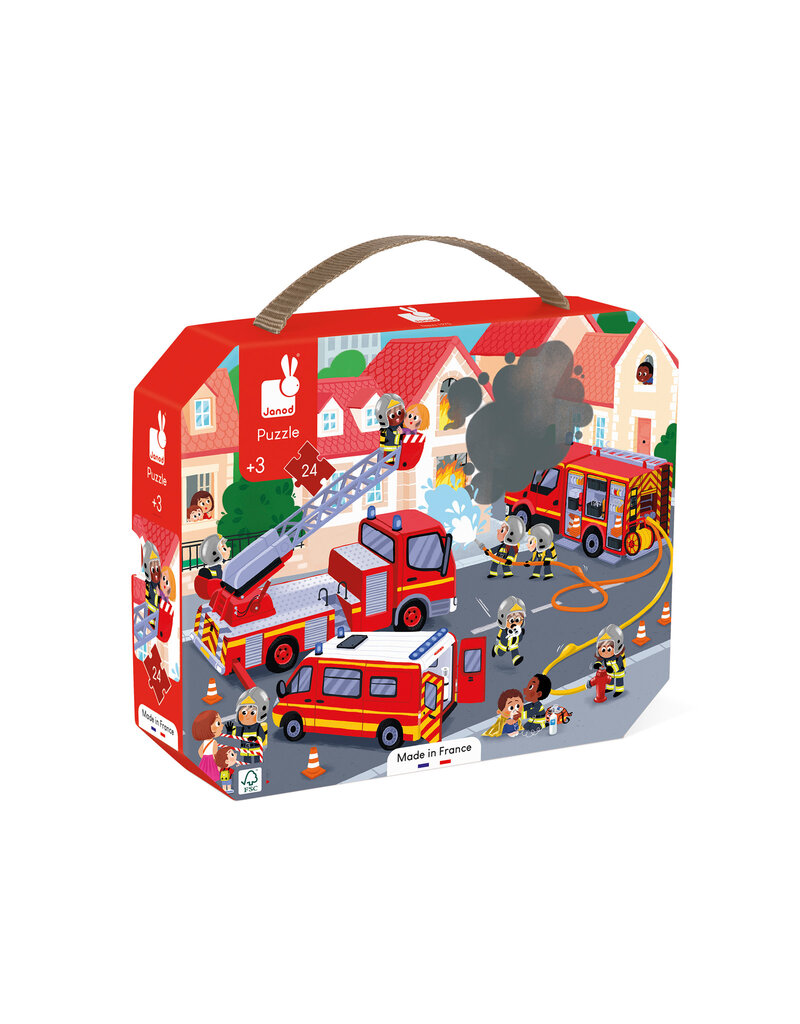 Janod Puzzel – De Brandweer 24 stukjes