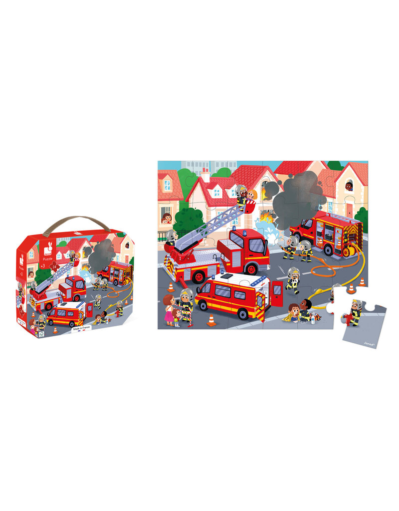 Janod Puzzel – De Brandweer 24 stukjes