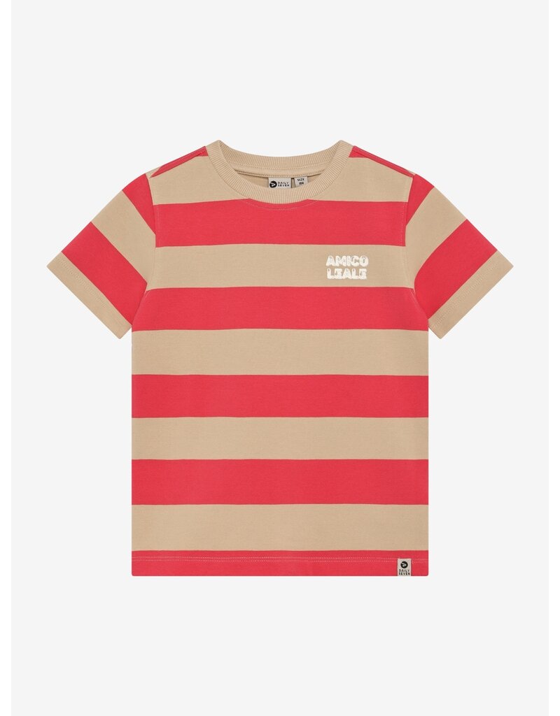 Daily Seven T-shirt Big Stripe Chrysanthemum