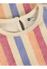 Daily Seven T-shirt Terry Striped Heather Rose