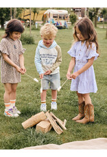 Daily Seven Dress Stripe Ruffle Lolite