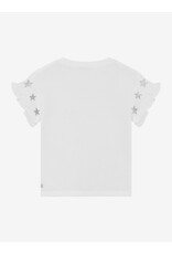 Daily Seven T-shirt Embroidery Sleeve Egret