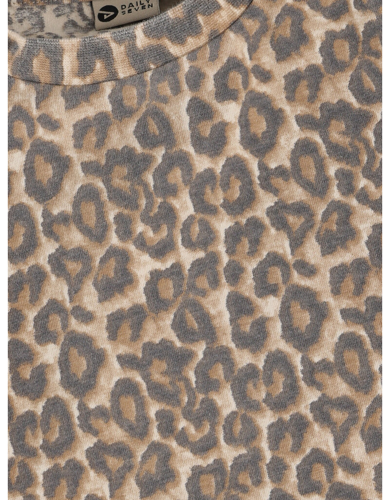 Daily Seven T-shirt Allover Print Sandshell