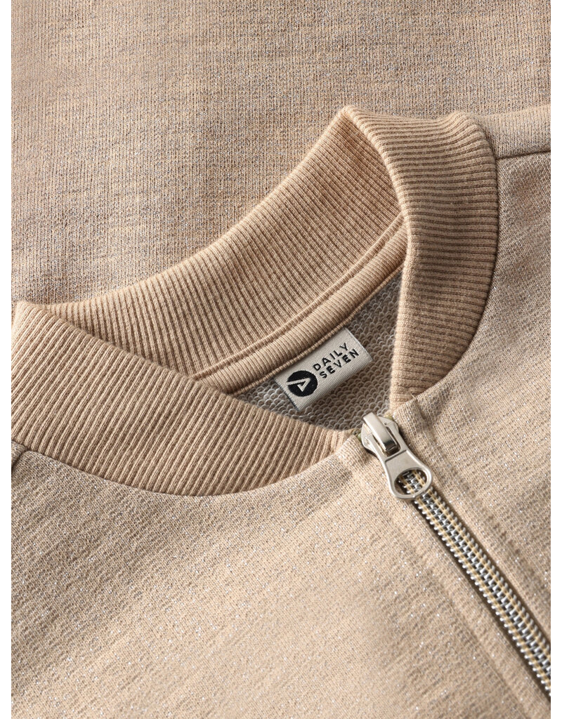 Daily Seven Sweat Jacket Glitter Latte Sand