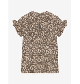 Daily Seven T-shirt Dress Allover Print Sandshell