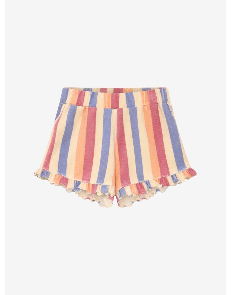 Daily Seven Terry Shorts Striped Heather Rose
