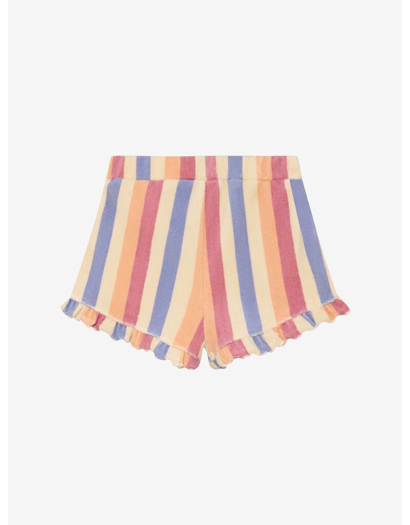 Daily Seven Terry Shorts Striped Heather Rose