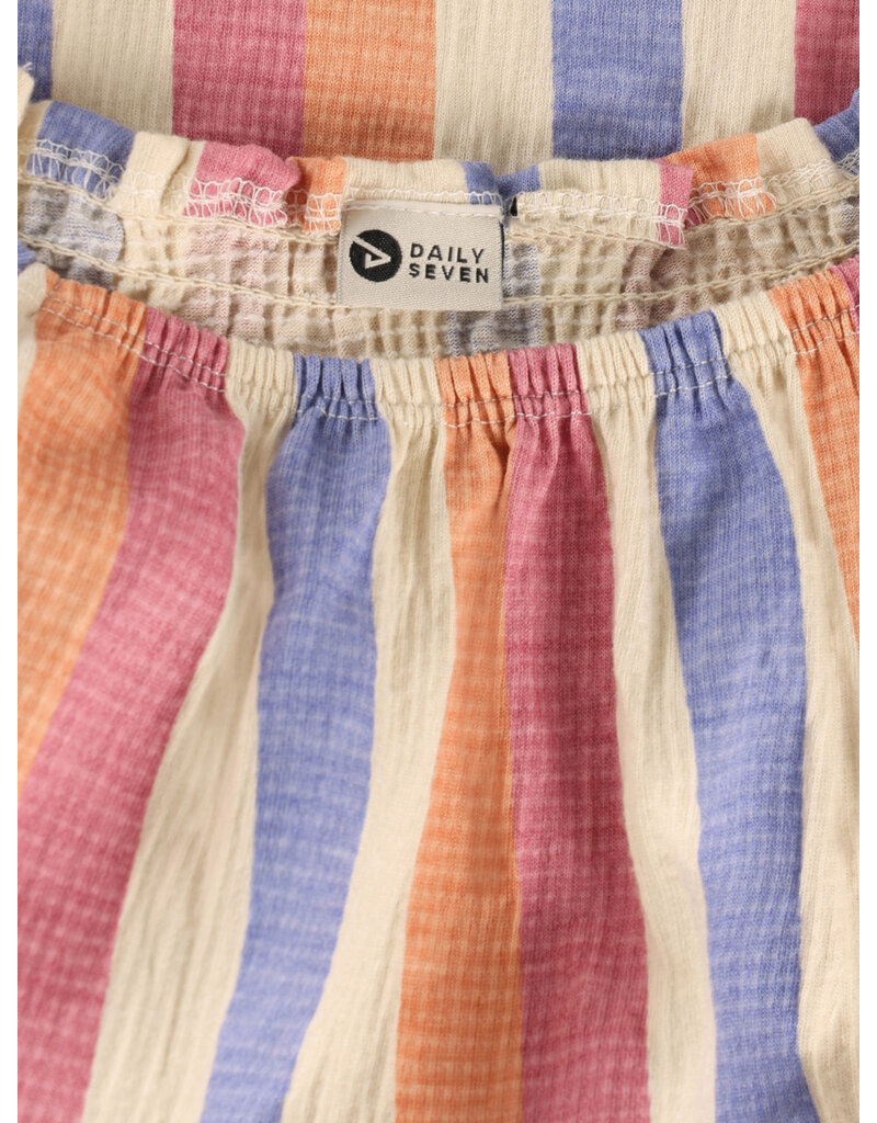 Daily Seven Dress Striped heather Rose